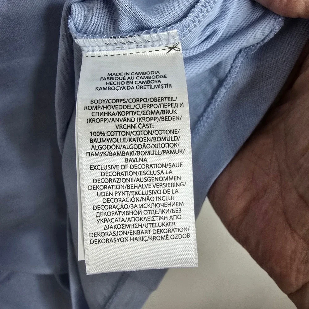 Polo Ralph Lauren Mens 2XB Light Blue Cotton Pocket T-Shirt NWT 711704248132